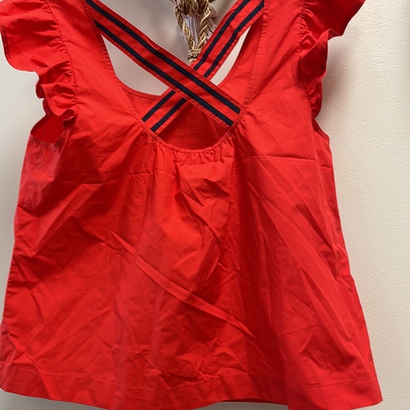 New Women’s Maeve Ruffled Cross-Back Blouse By Anthropologie!!🔥🔥🔥 - Picture 11 of 15